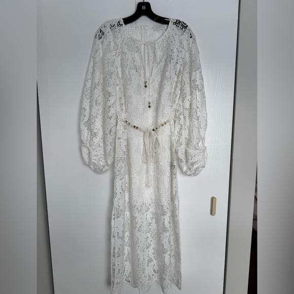 Zimmermann Coro Long Sleeve Guipure Lace Dress Ivory Various Size Available - Picture 5 of 16